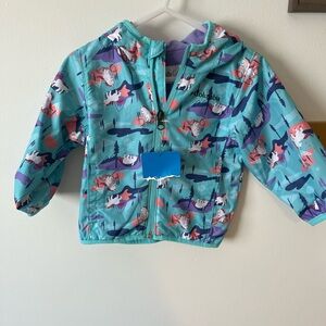 Columbia Aqua and Purple Baby Wind Jacket